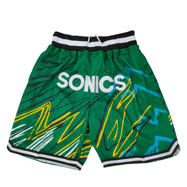 Retro Basketball Seattle Super Sonics Shorts